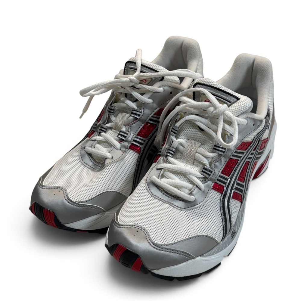 Asics Gel TN773 Running Shoes White Silver Red Sneakers Mens 10 NEW